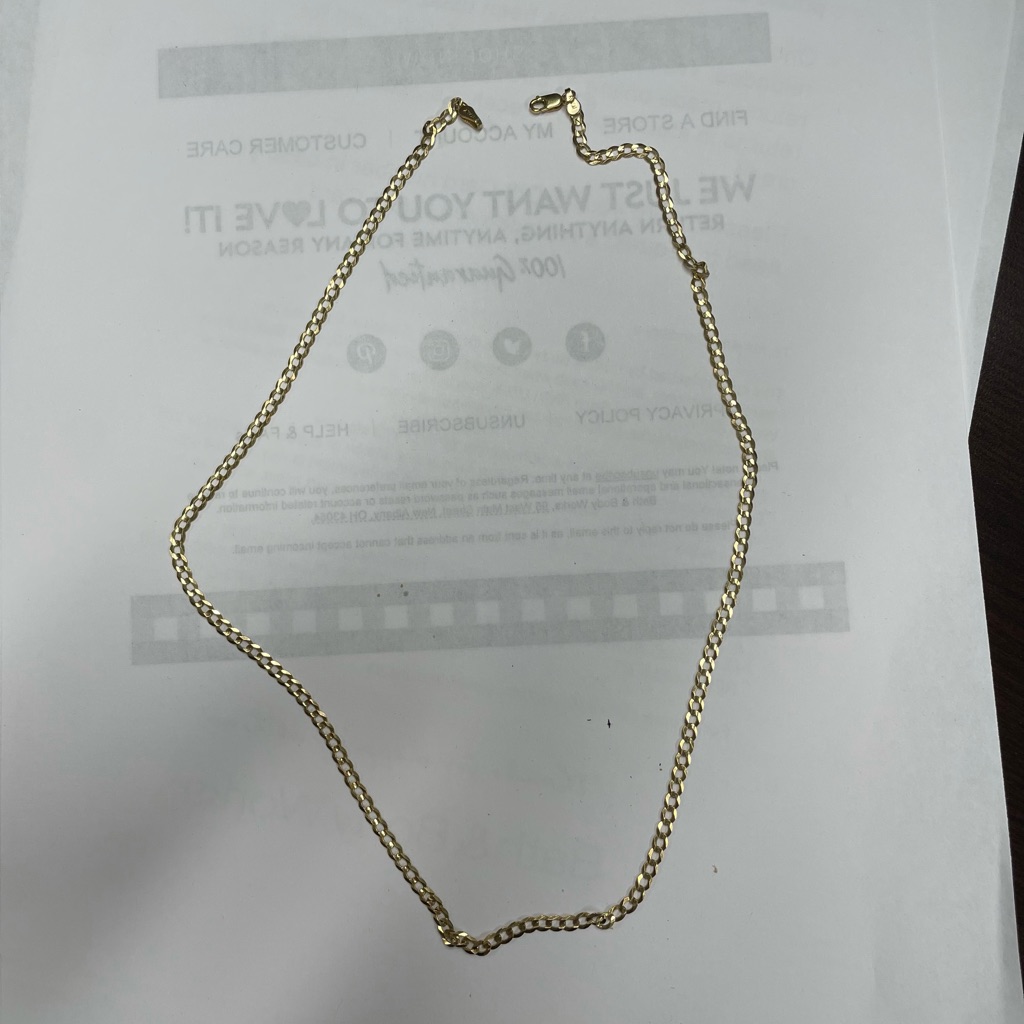 10 Kt Gold Necklace New